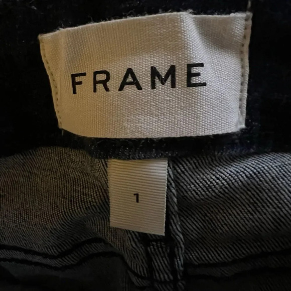Frame Le Women’s Crop Mini Boot Black Denim Jeans Women Size 1 - Picture 8 of 12